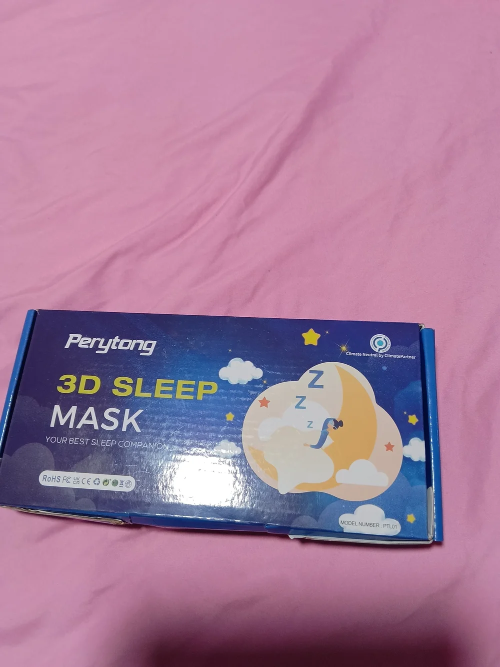 3D Sleep Mask - Pink
